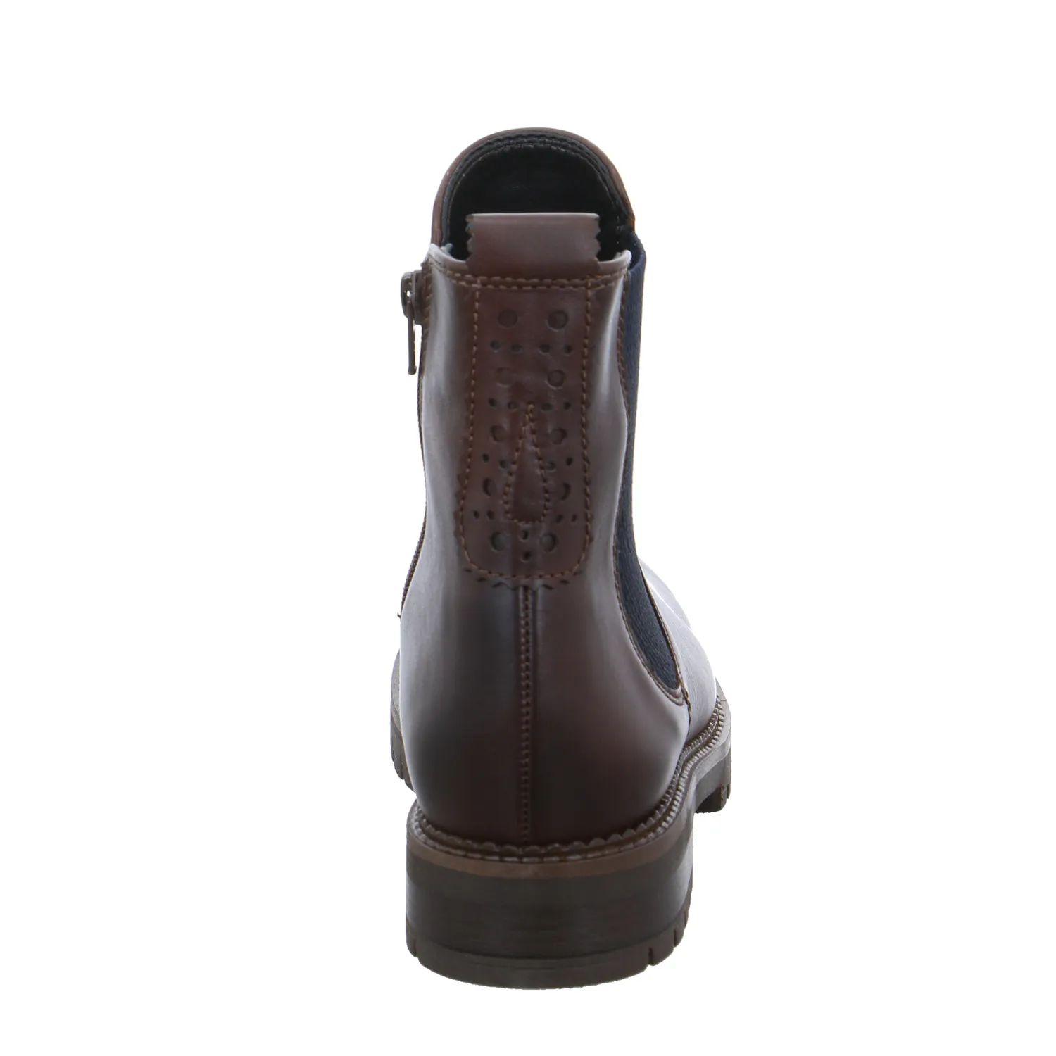 GABOR Boot Braun Leder  mit Wechselfussbett