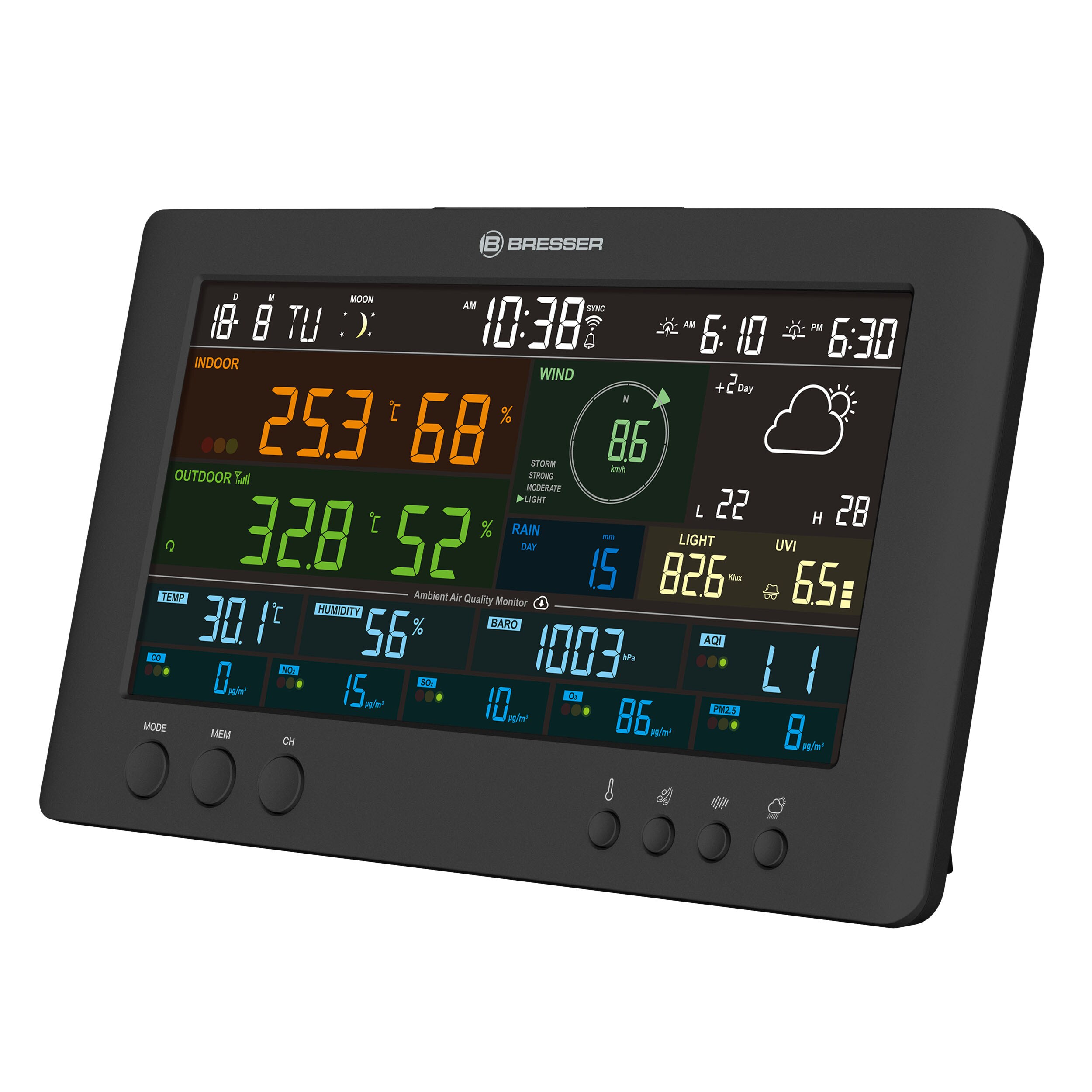 BRESSER 7-in-1-Wetterstation Air-Mon