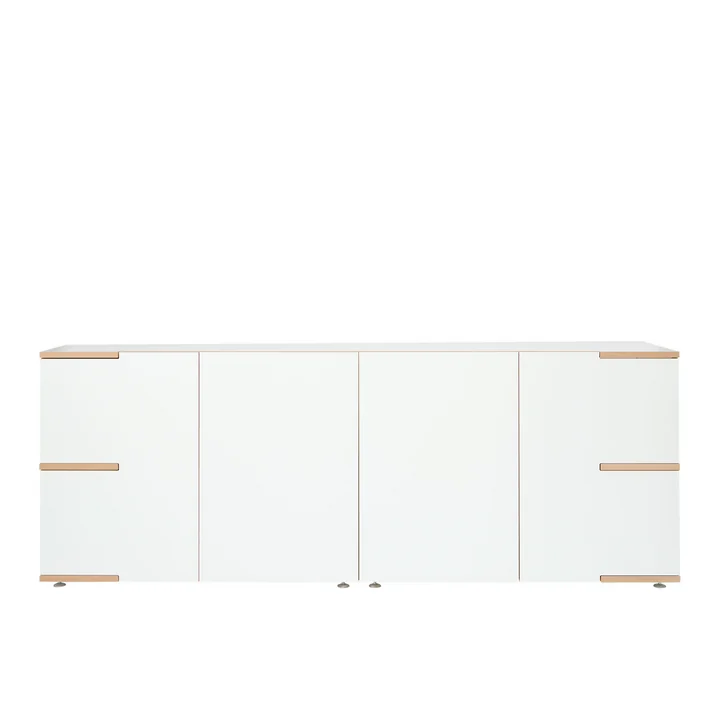 Tojo - stau Sideboard low, 200 x 75 cm, weiss