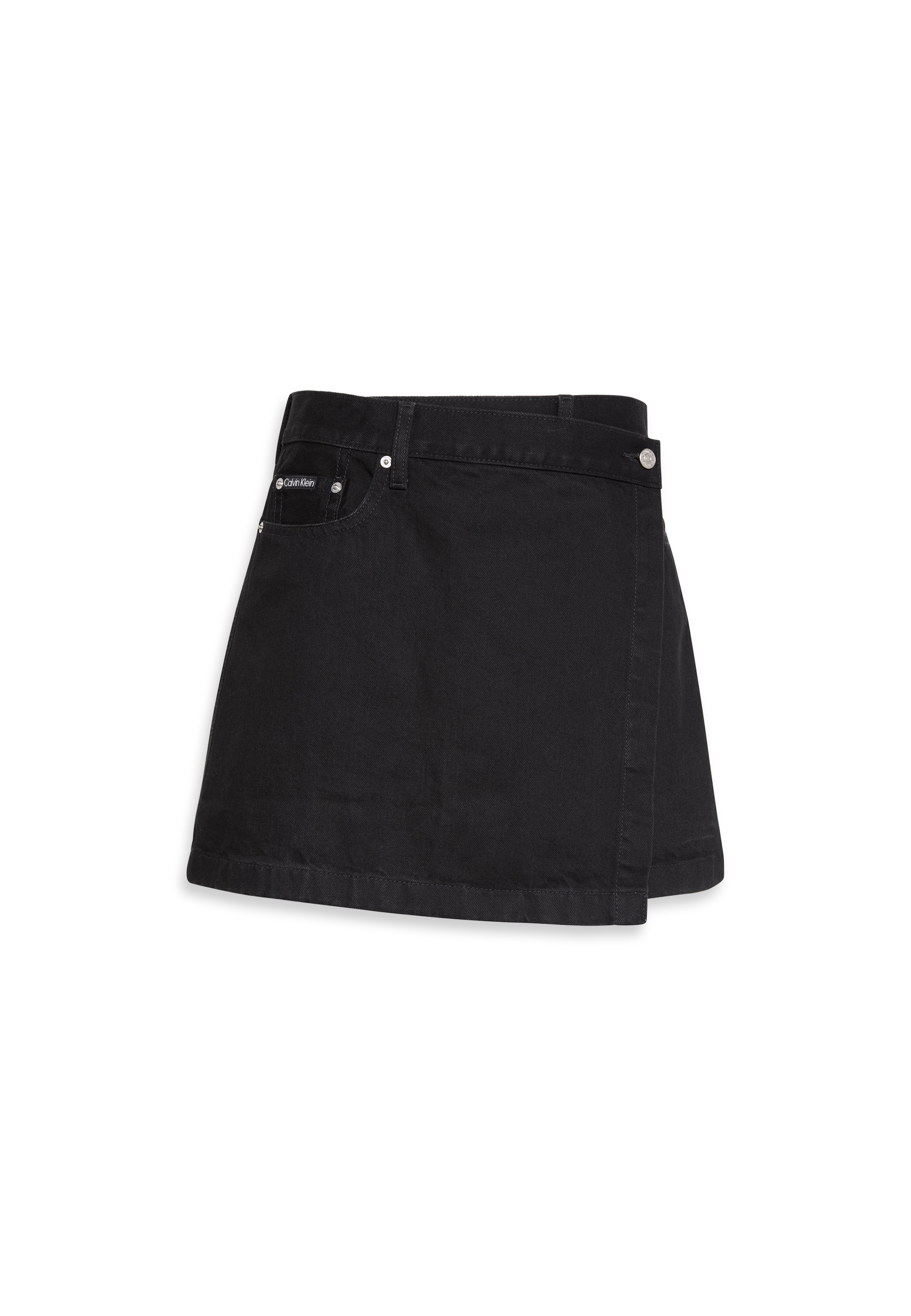 Calvin Klein Jeans Jeansrock »DENIM MINI WRAP SKIRT«, Figurbetont