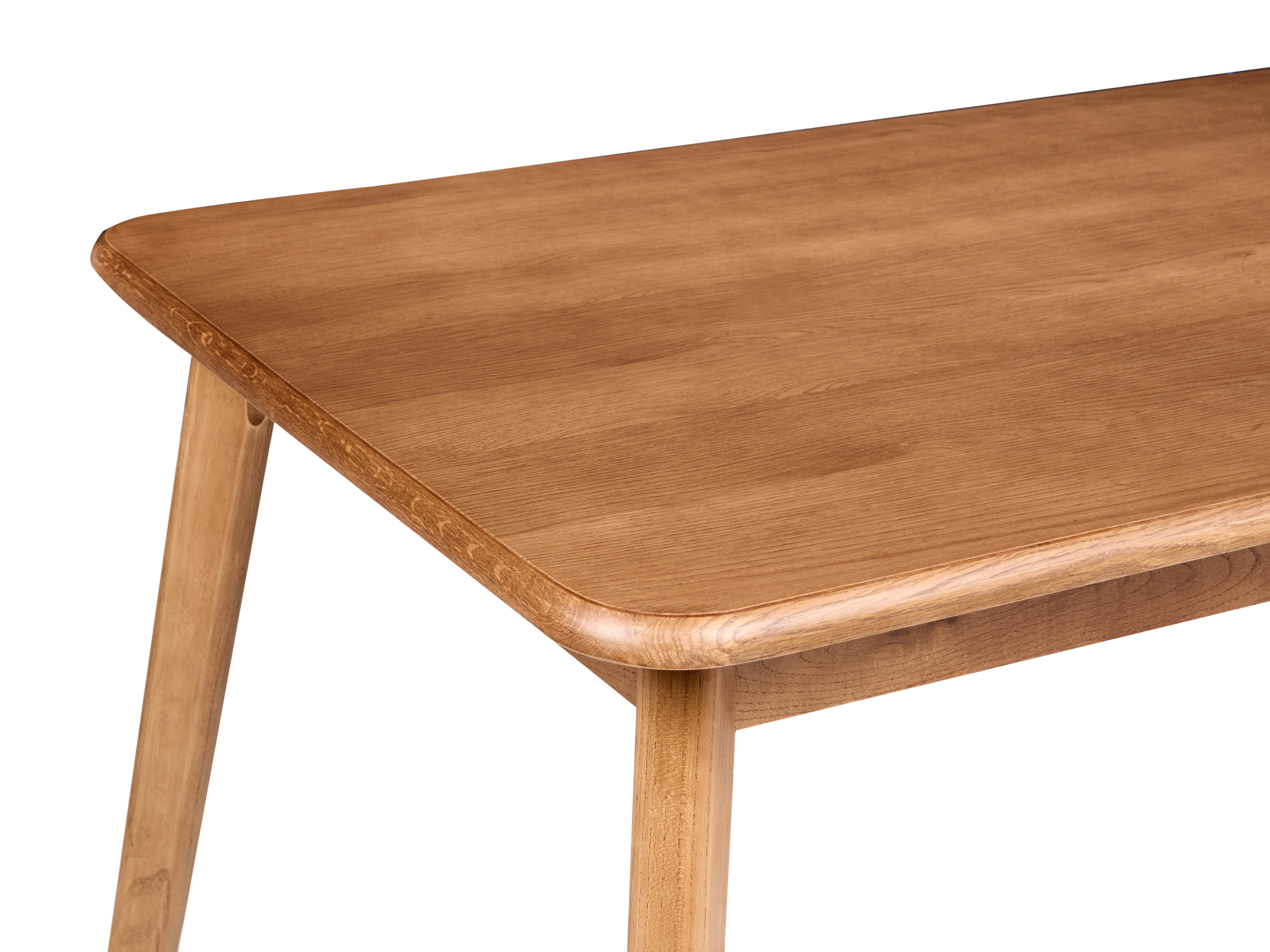 Eettafel KEHO Donker eikenhout 90 cm 200 cm