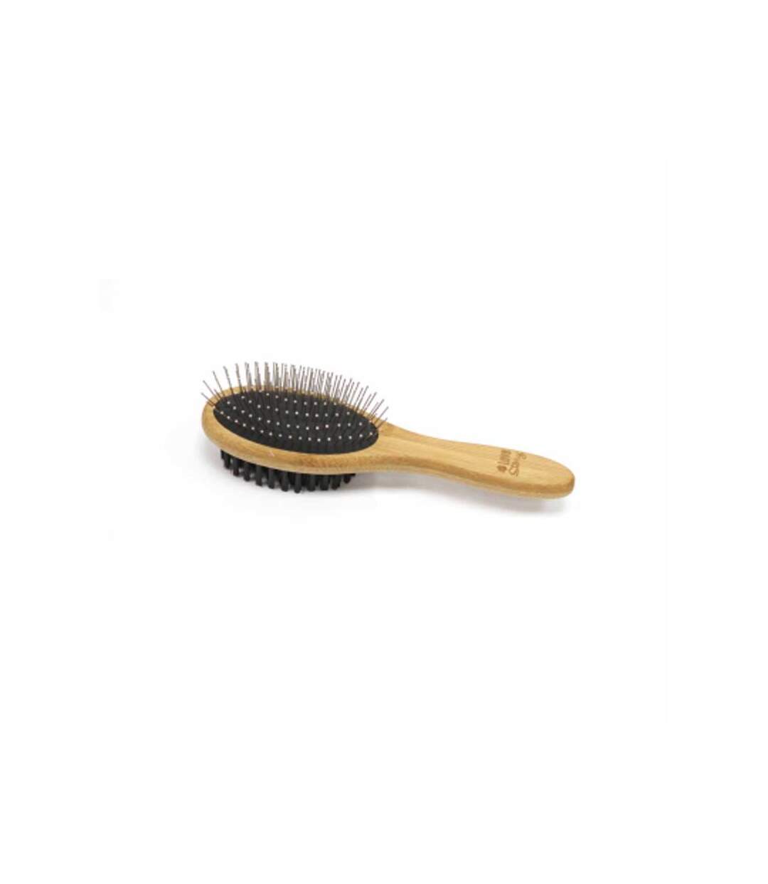 Paris Prix - Brosse De Toilettage En Bambou double Face 22cm Naturel