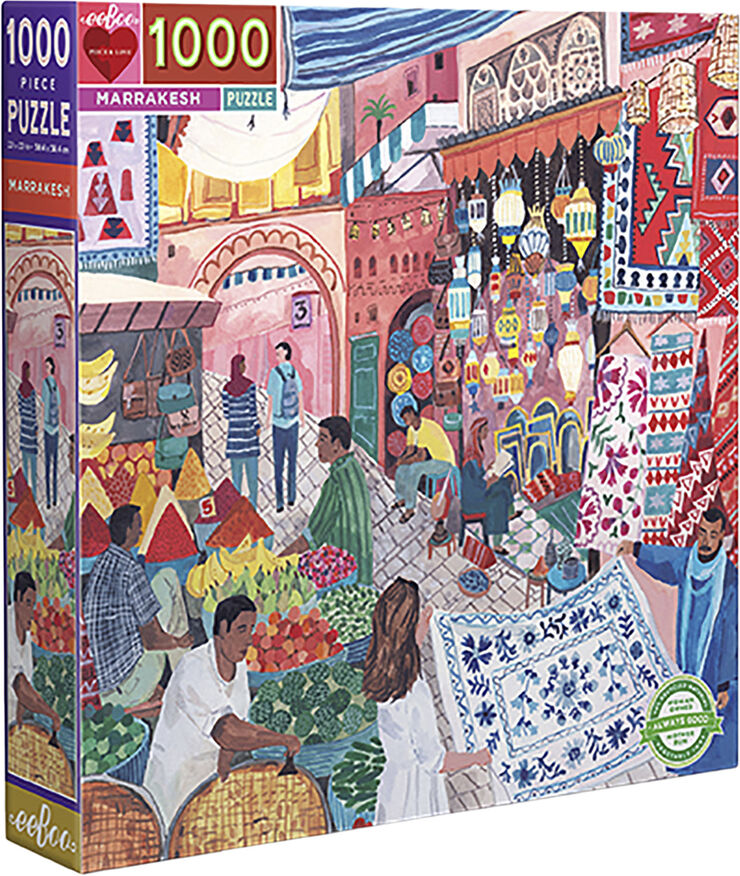 eeBoo eeBoo - Puslespil 1000 brk - Marrakesh