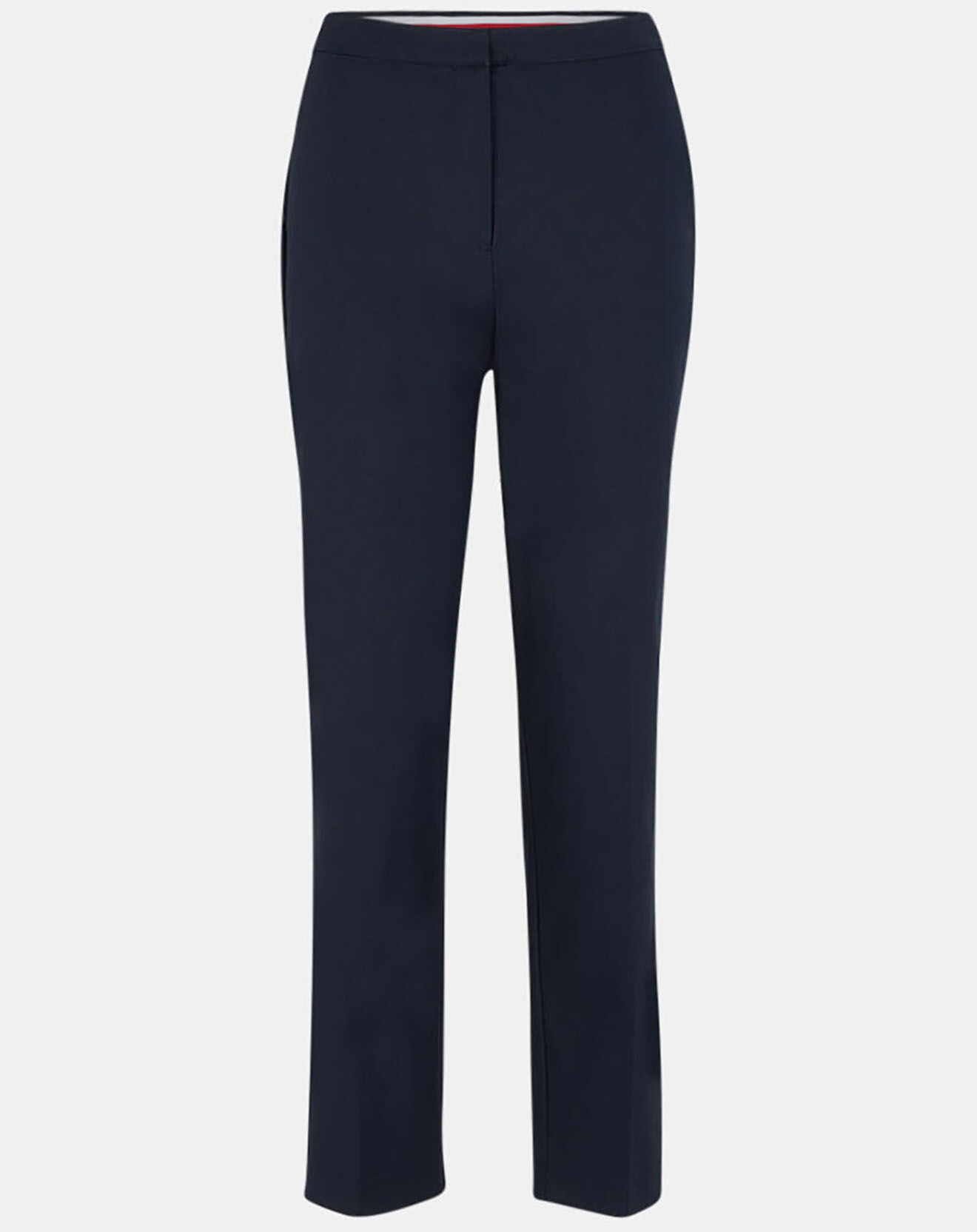 Tommy Hilfiger Pantalon tapered fit slub on ankle bleu marine