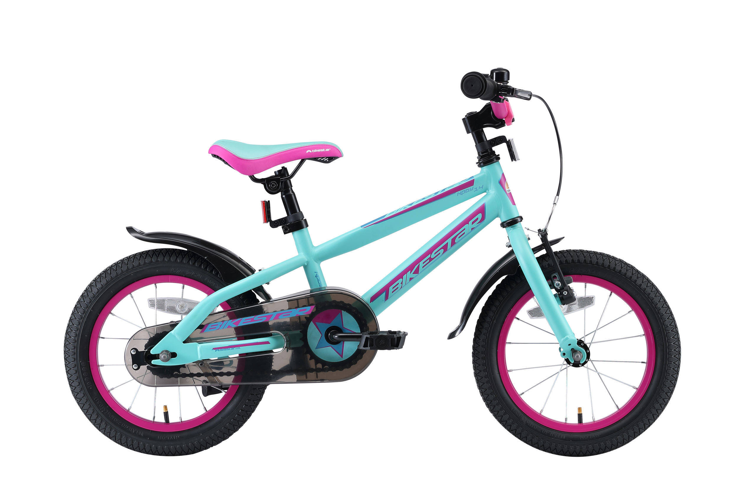 BikeStar Urban Jungle kinderfiets 14 inch turquoise