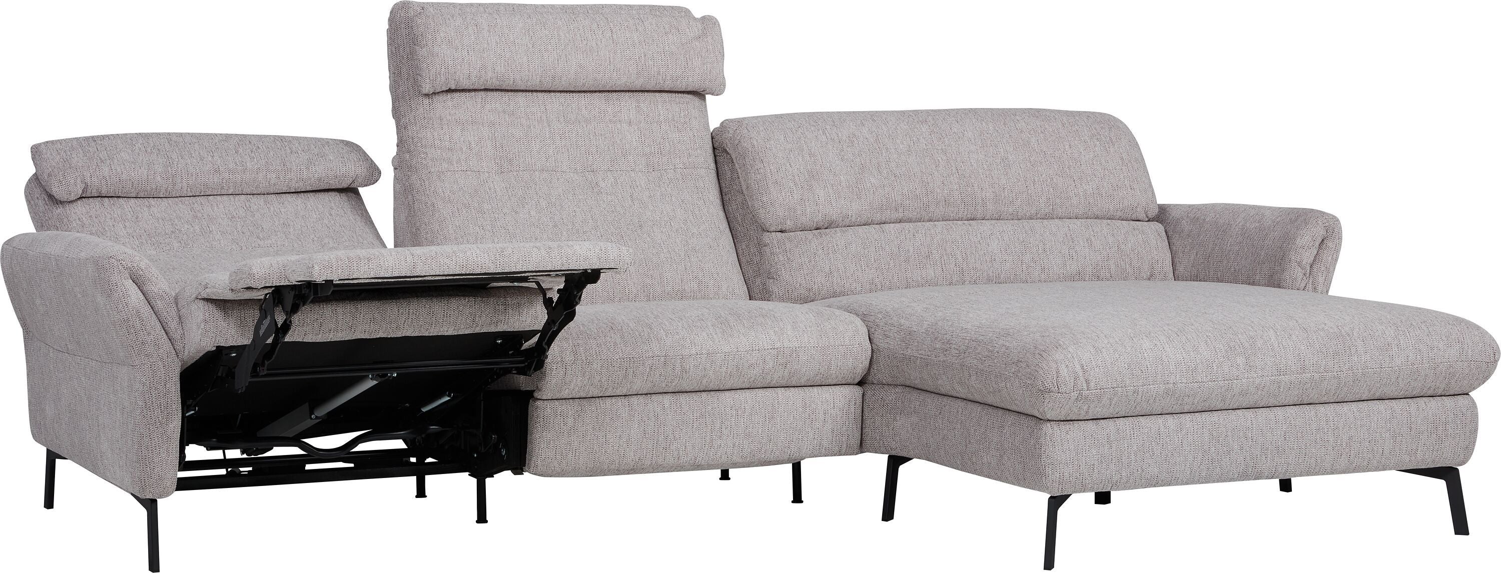 SEBO Ecksofa - Hellgrau / B: 284.0 cm x T: 161.0 cm x H: 84.0 cm