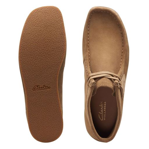 Clarks WallabeeEVO Støvler, Dark Sand Suede, 42.5