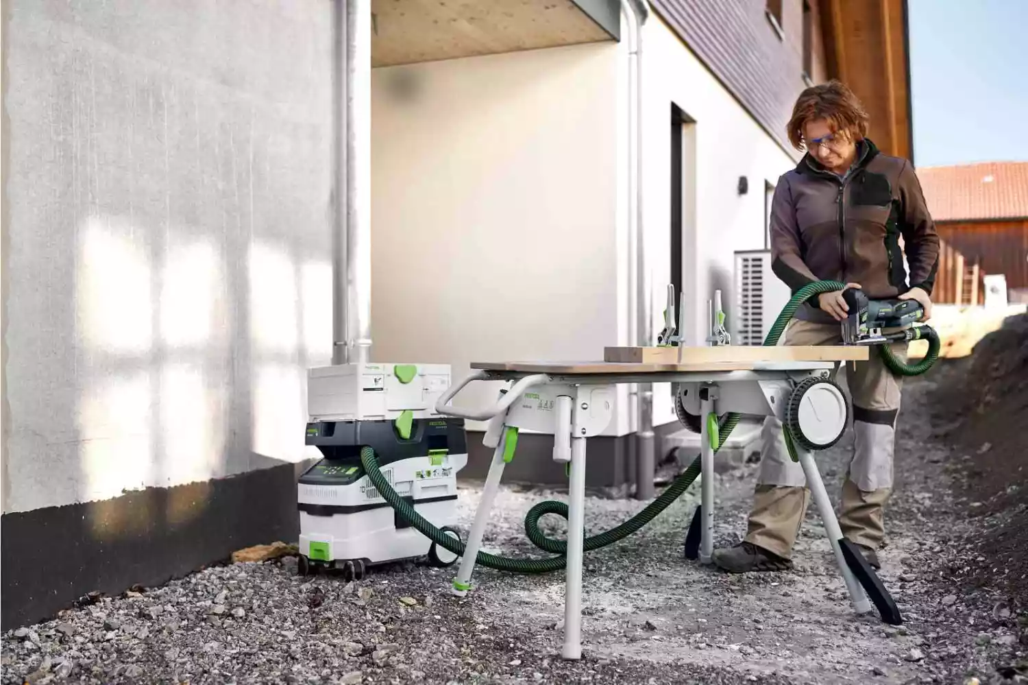 Festool CARVEX PSBC 420 EB-Basic 18V Li-Ion accu decoupeerzaagmachine body in systainer - 120mm