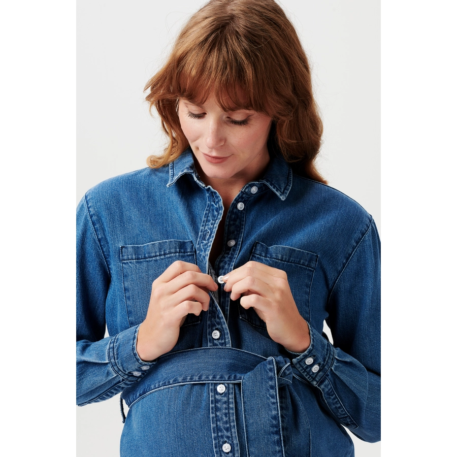Noppies Still-Kleid Athens Medium Blue Wash