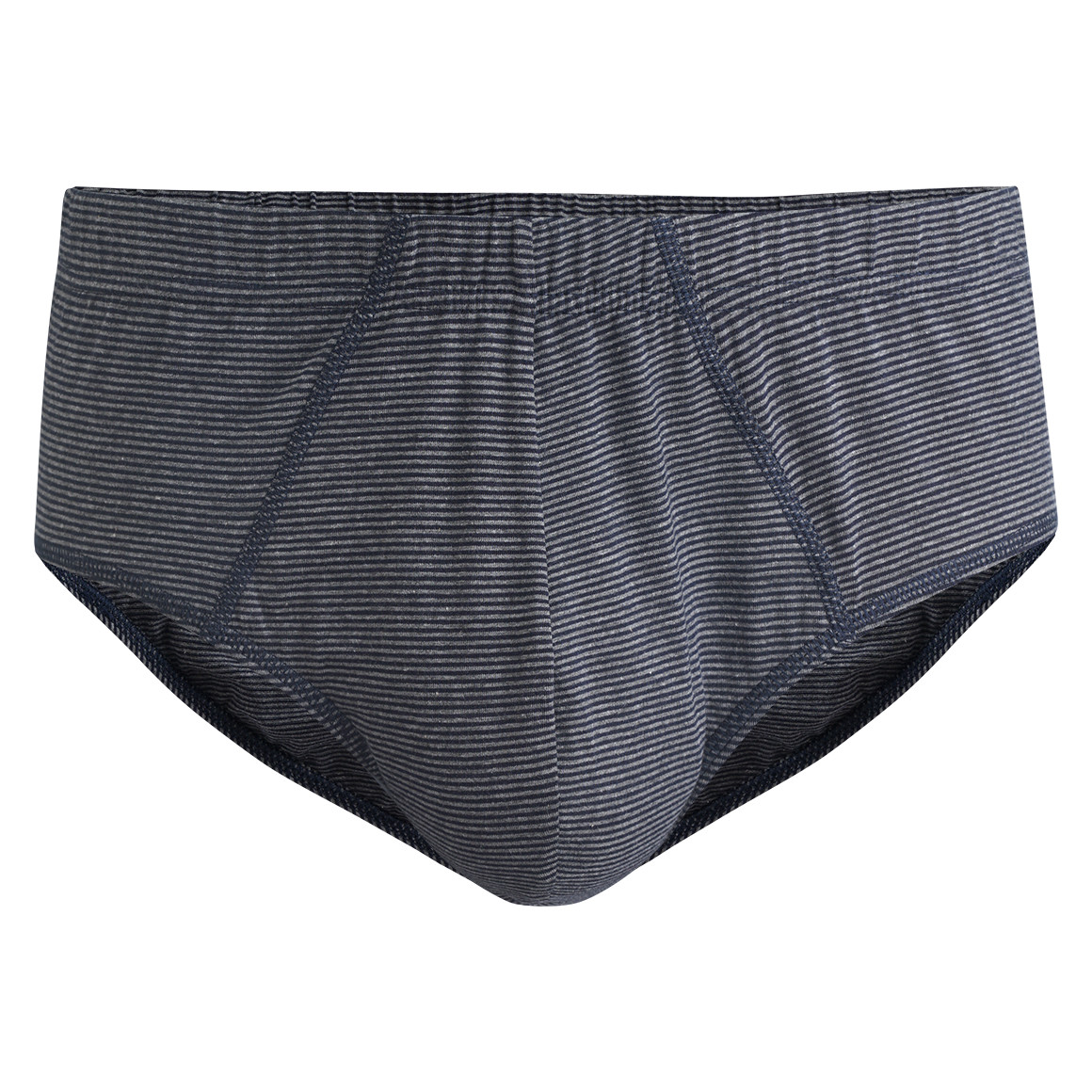 VanVaan Herren Slip fein gestreift grau