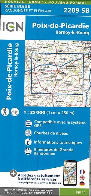 IGN - 2209 SB POIX DE PICARDIE 1 25 000