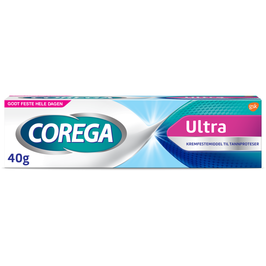 Corega Ultra kremfestemiddel til tannproteser 40g