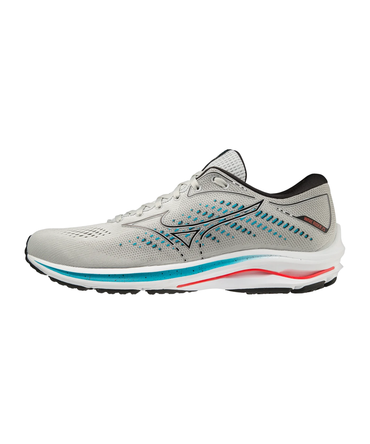 Mizuno Wave Rider 25 Running Grau Blau Rot F09