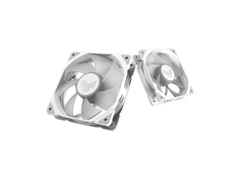 ASUS PC-Lüfter TUF Gaming TR120 ARGB Reverse 3in1 Weiss 3er-Pack 120-mm ARGB-Lüfter mit Reverse-Blade-Design