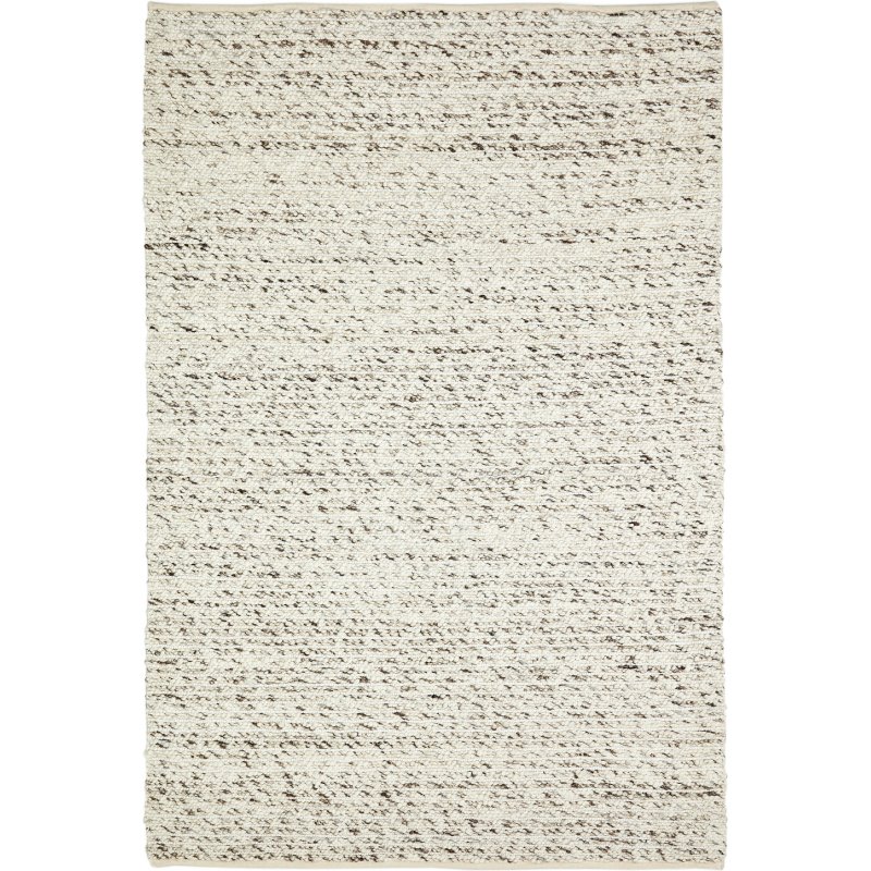 Tapis Manilva en laine et coton marron 200 x 300 cm