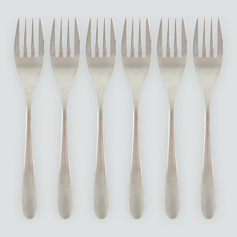 Lot de 6 fourchettes à gâteau 'Coslo' en inox