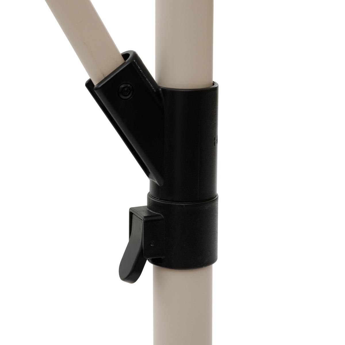 PARASOL DECENTRE 2.5X2.5M MANOA ARGILE BLE