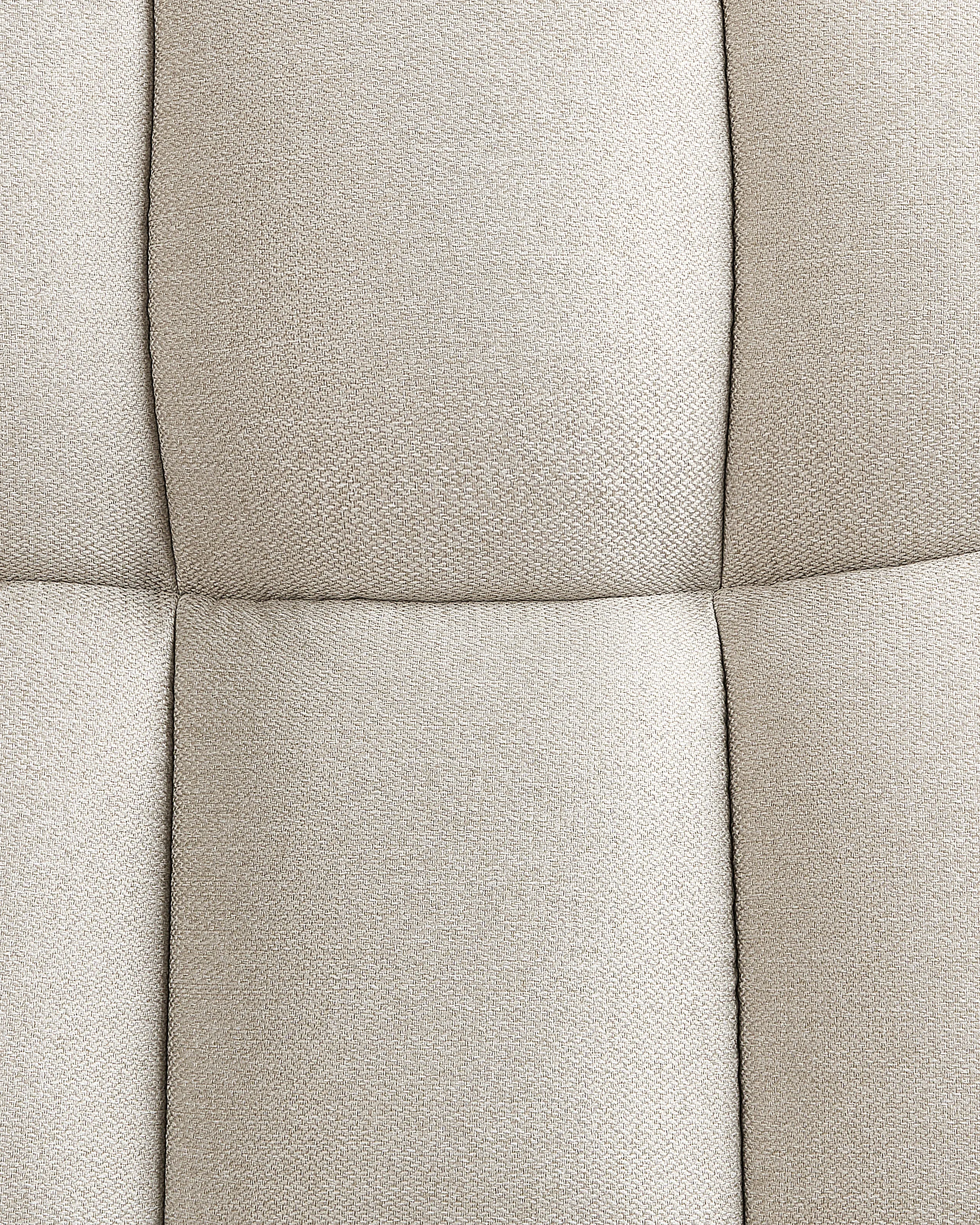 Relaxfauteuil OLAND met voetenbank Kunstlinnen Lichtbeige