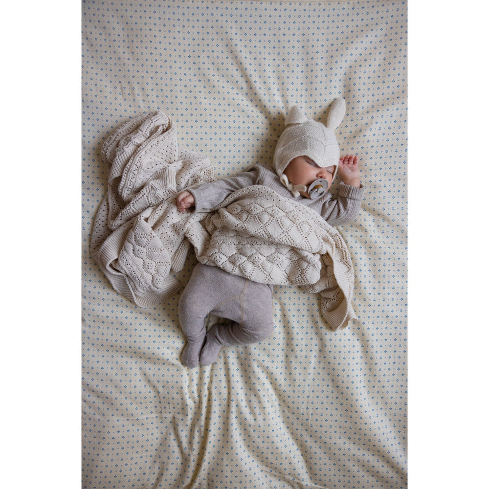Køb Cam Cam Copenhagen Off White Pointelle Baby Strik Tæppe