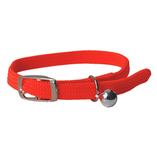 Collier elastic fluo orange pour chat