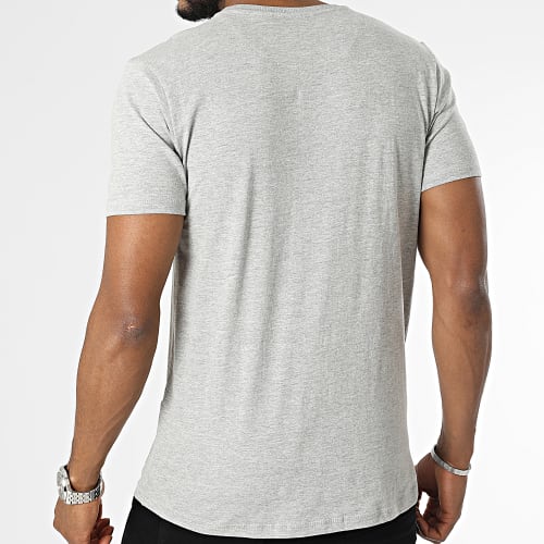 Tee Shirt A Poche Gris Chiné