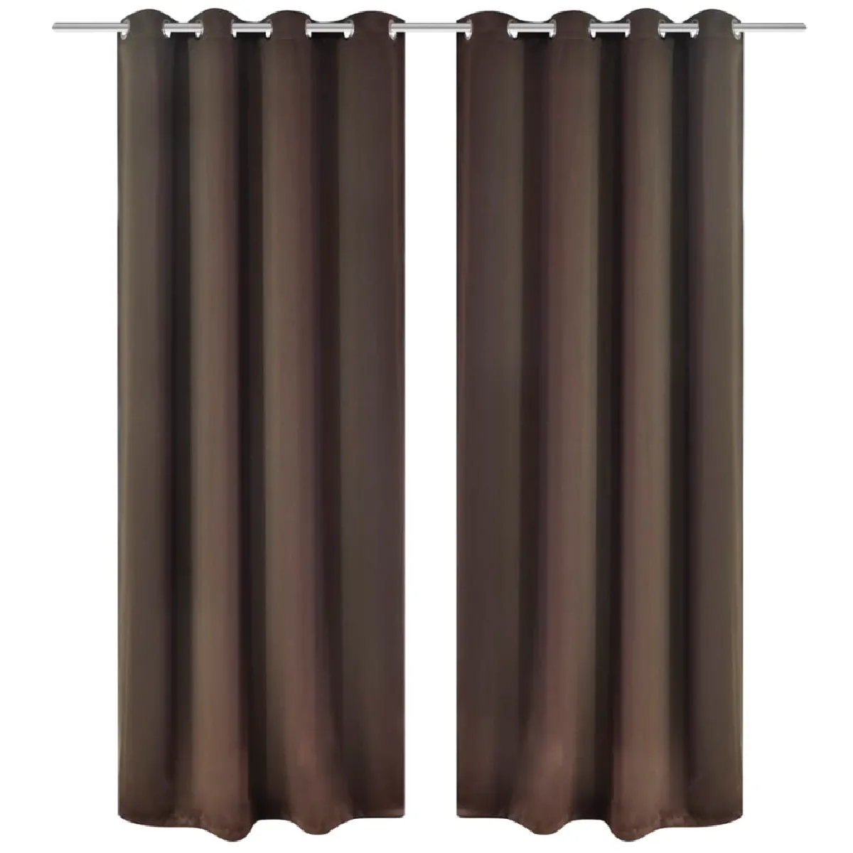 VidaXL Rideau Blackout 2 pcs - Brun