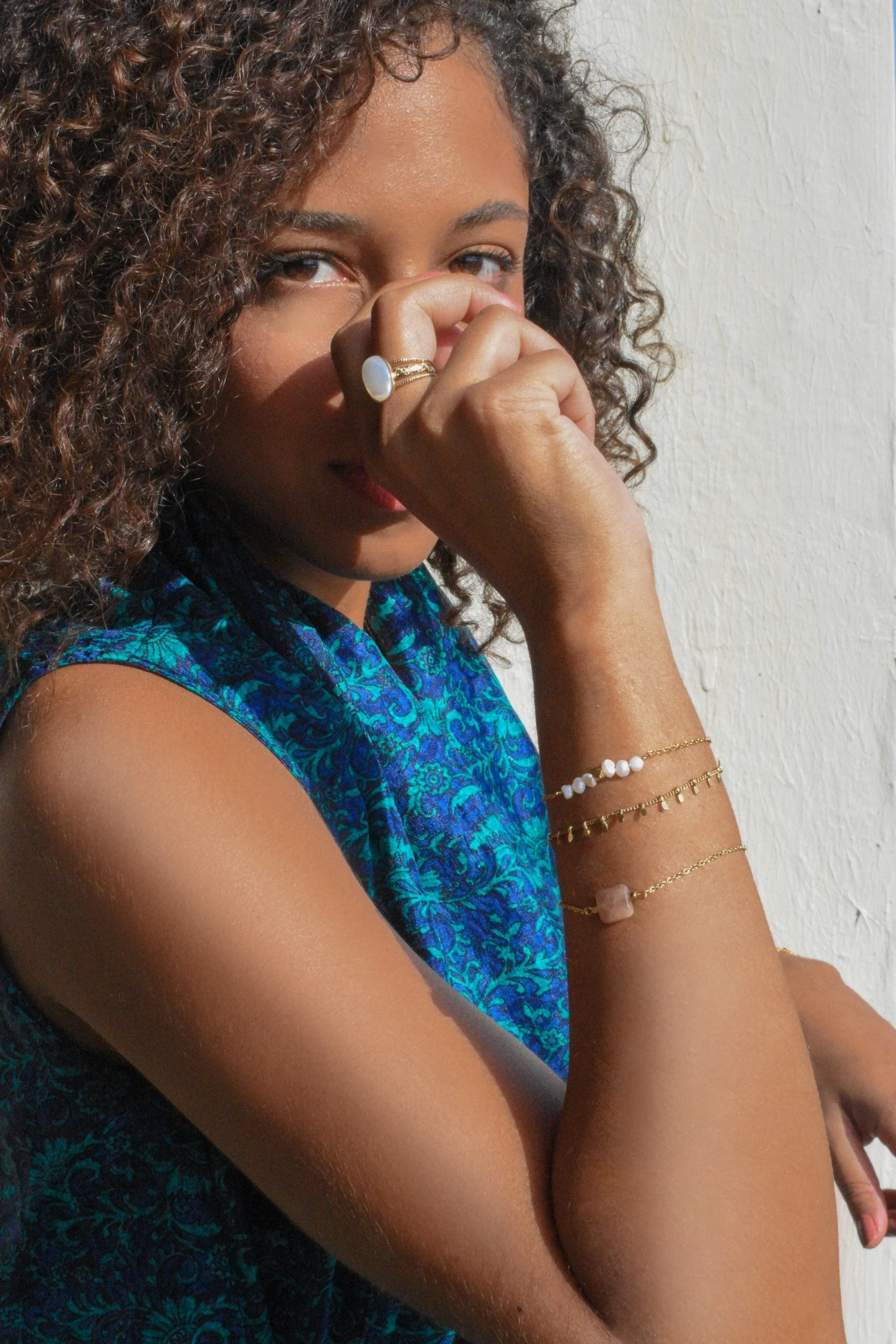 NOORIAH - Bracelet chaine | Bleu