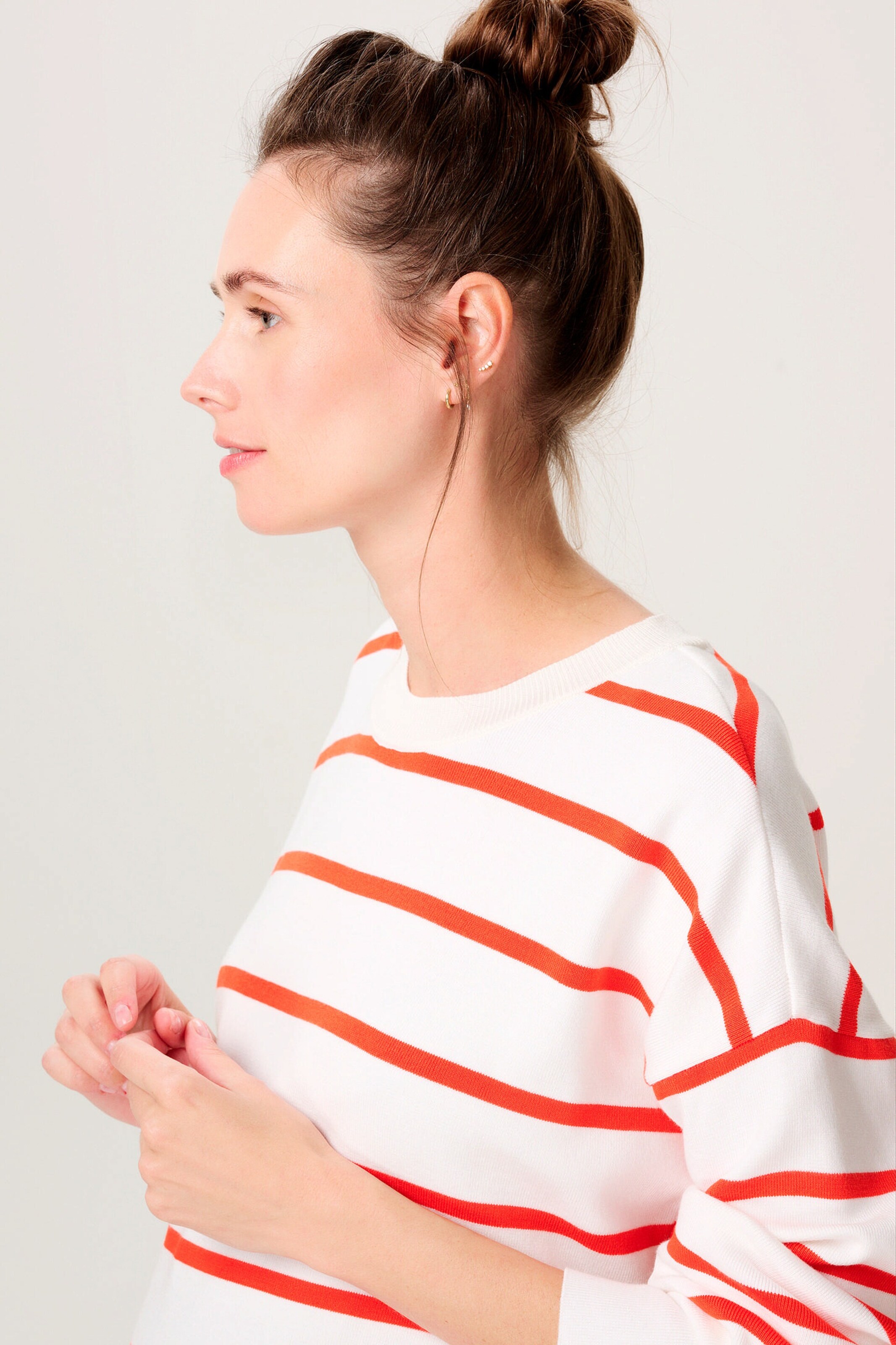 Noppies Maternity Still-Pullover Jair Tango Red Stripe