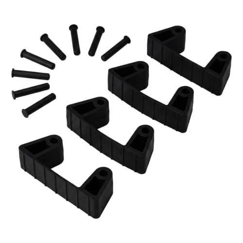 Lot de 4 clips caoutchouc pour support mural Vikan