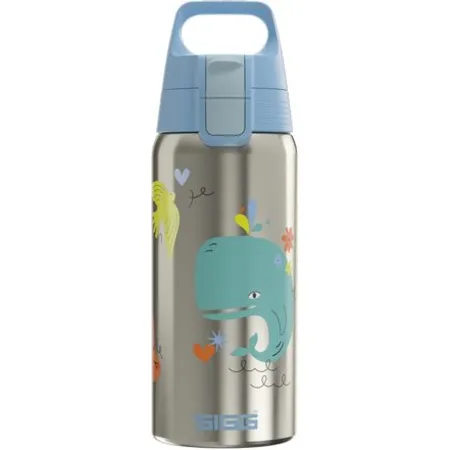 SIGG Edelstahl Trinkflasche Shield Therm ONE Whale Friend 0.5 L