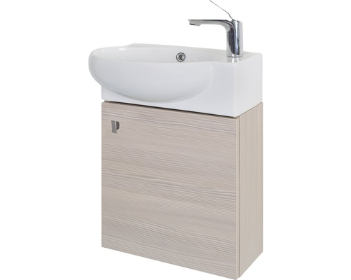 Basano gastenbadkamermeubelset Bergamo Champagne 54x45x28 cm incl. wastafel