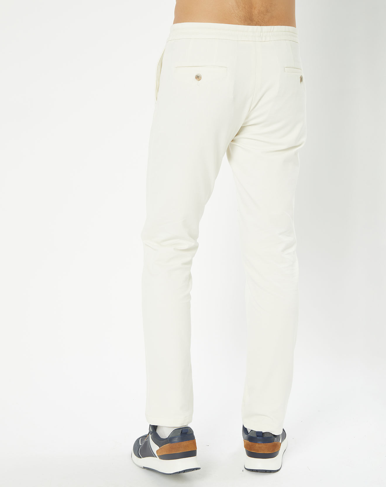 Hackett London Pantalon Chino Jersey Sport écru