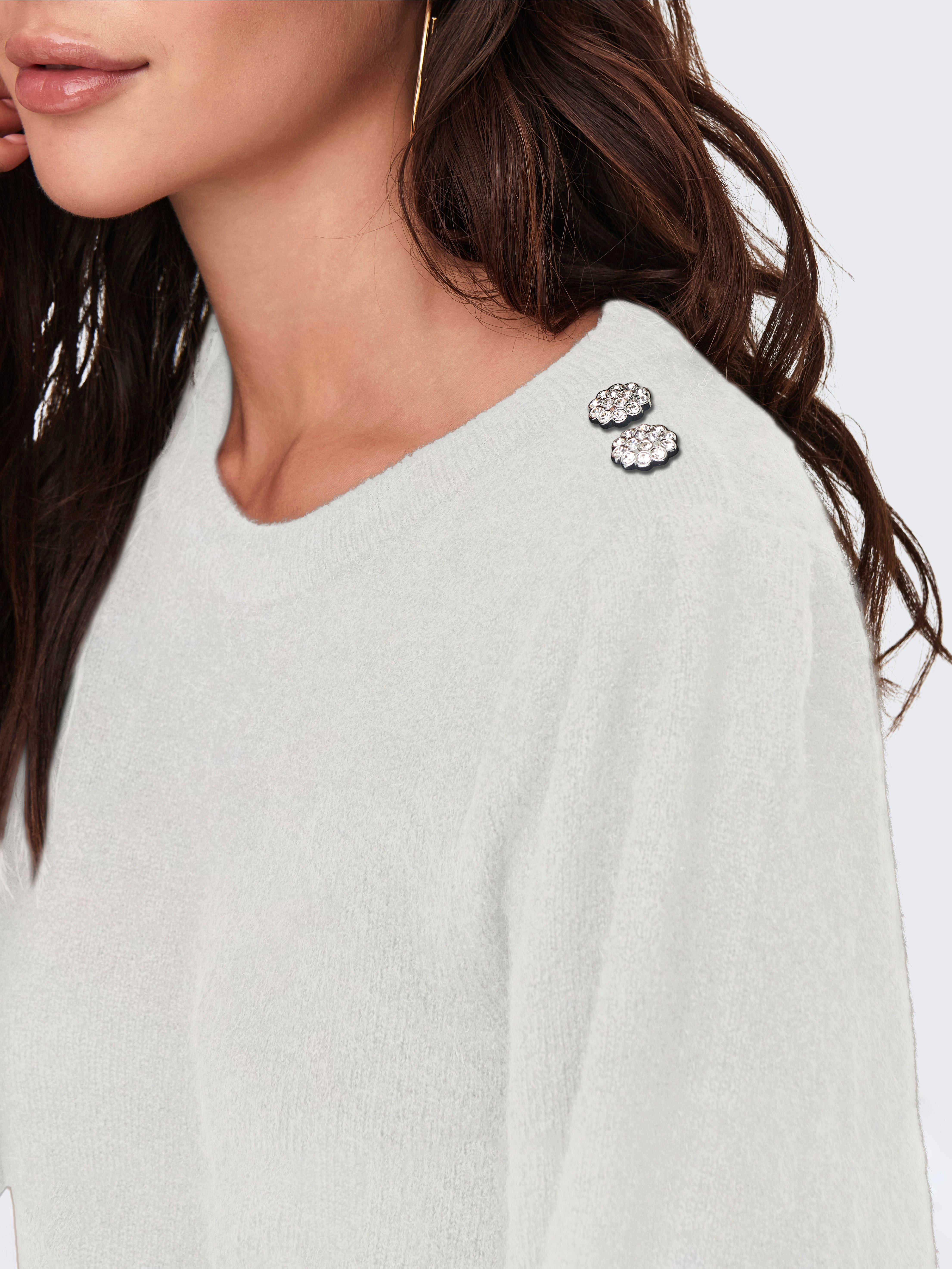 JDYELANORA Strickpullover Cloud Dancer