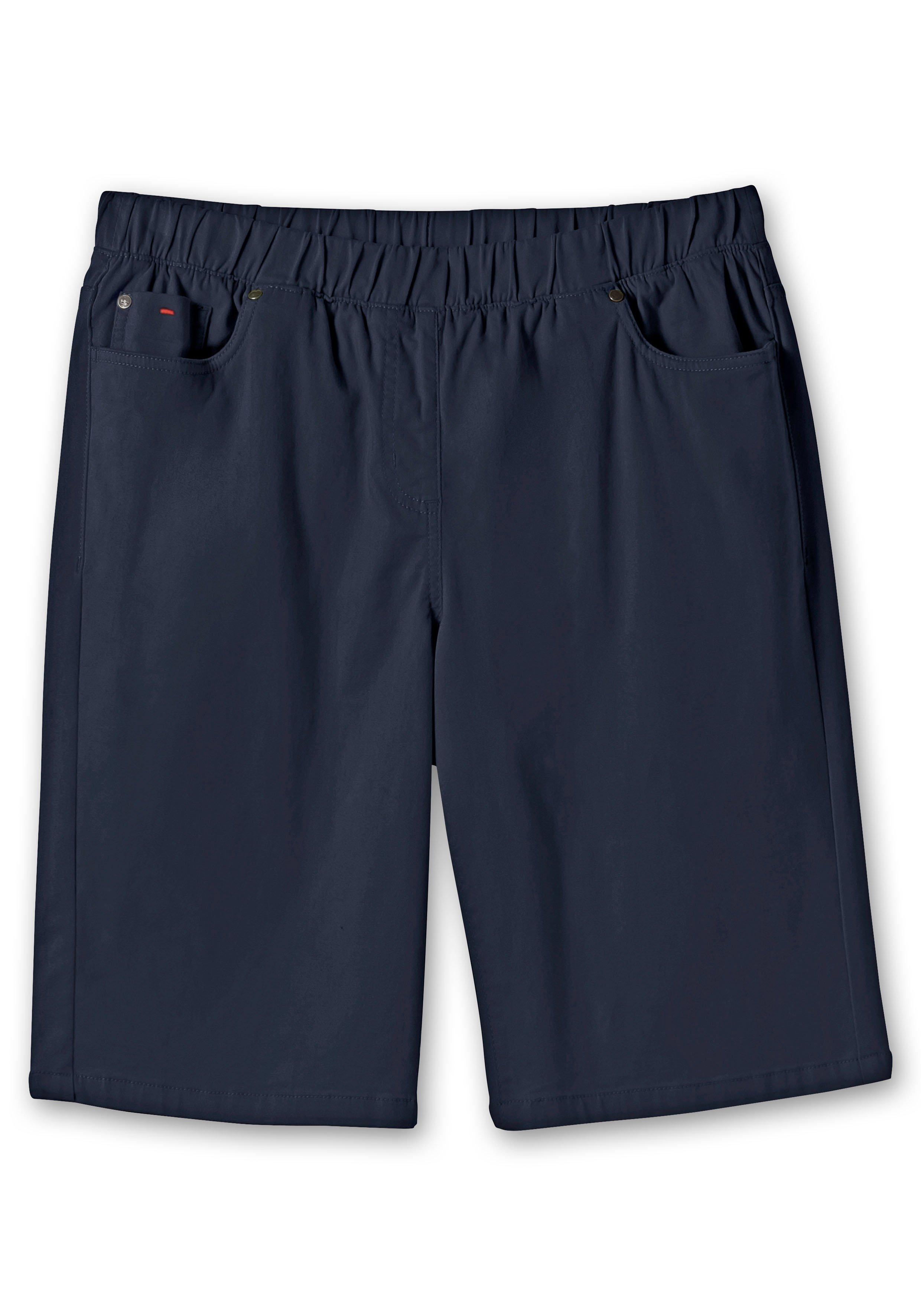 Twill-Bermudas in 5-Pocket-Form, mit Gummizugbund