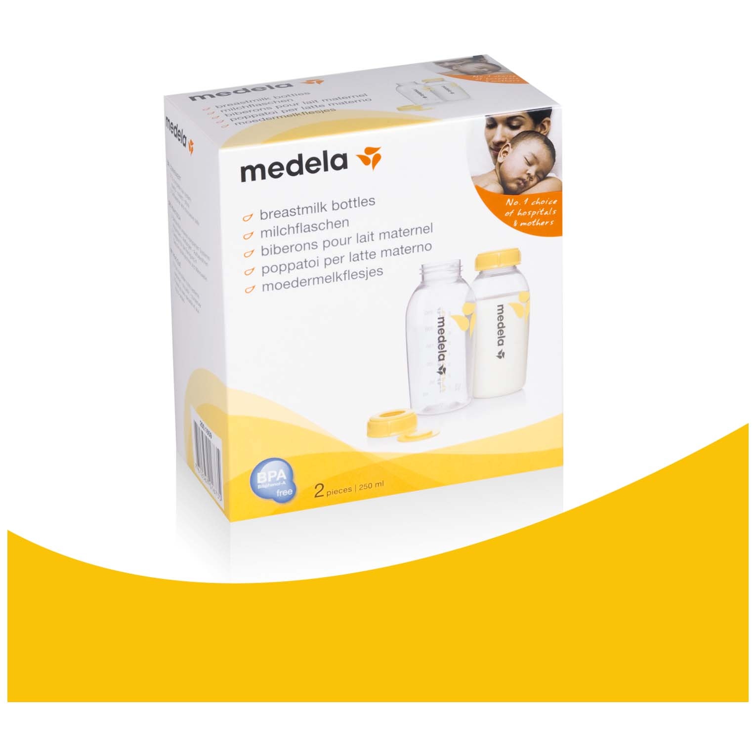 Medela moedermelkflesjes 250ml 2 stuks
