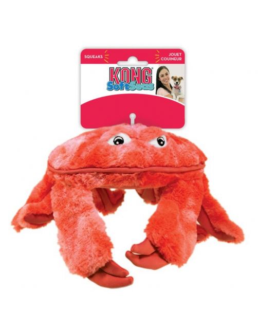 Kong Soft Seas Crab - Hondenspeelgoed - Rood S