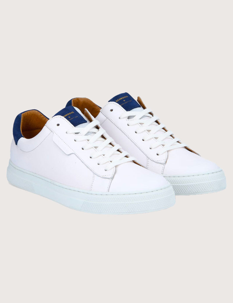 SCHMOOVE BASKETS HOMME SPARK CLAY BLANC MARINE
