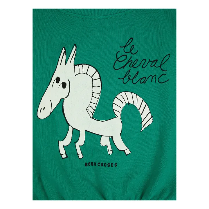 Bobo Choses Exclusivité Bobo Choses x Smallable - Sweat Coton Bio Cheval | Vert