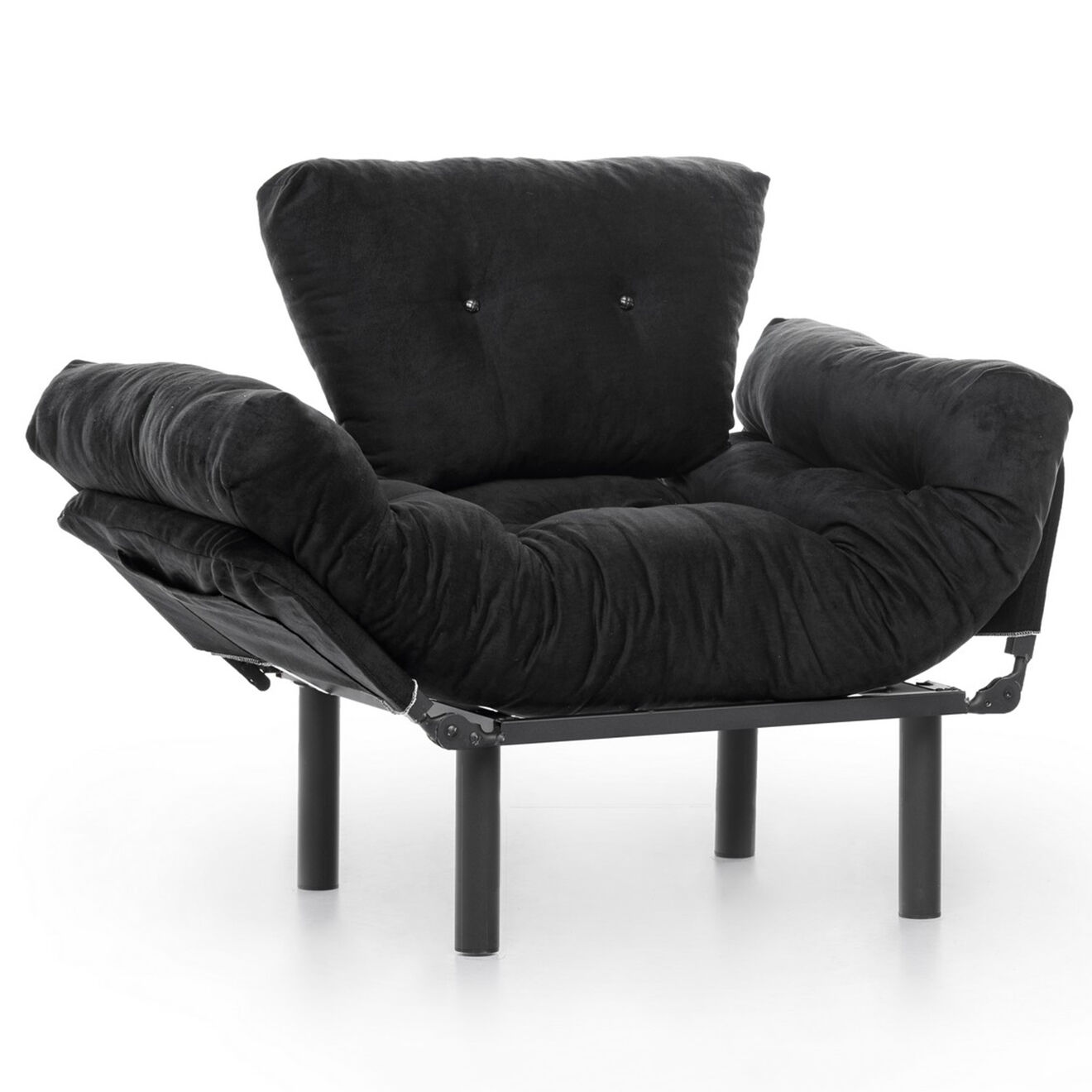 Atelier del Sofa Fauteuil Nitta noir - 128x35x65 cm