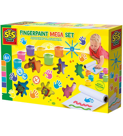 SES Creative - Fingerfarbe Mega-Set - 6x110ml
