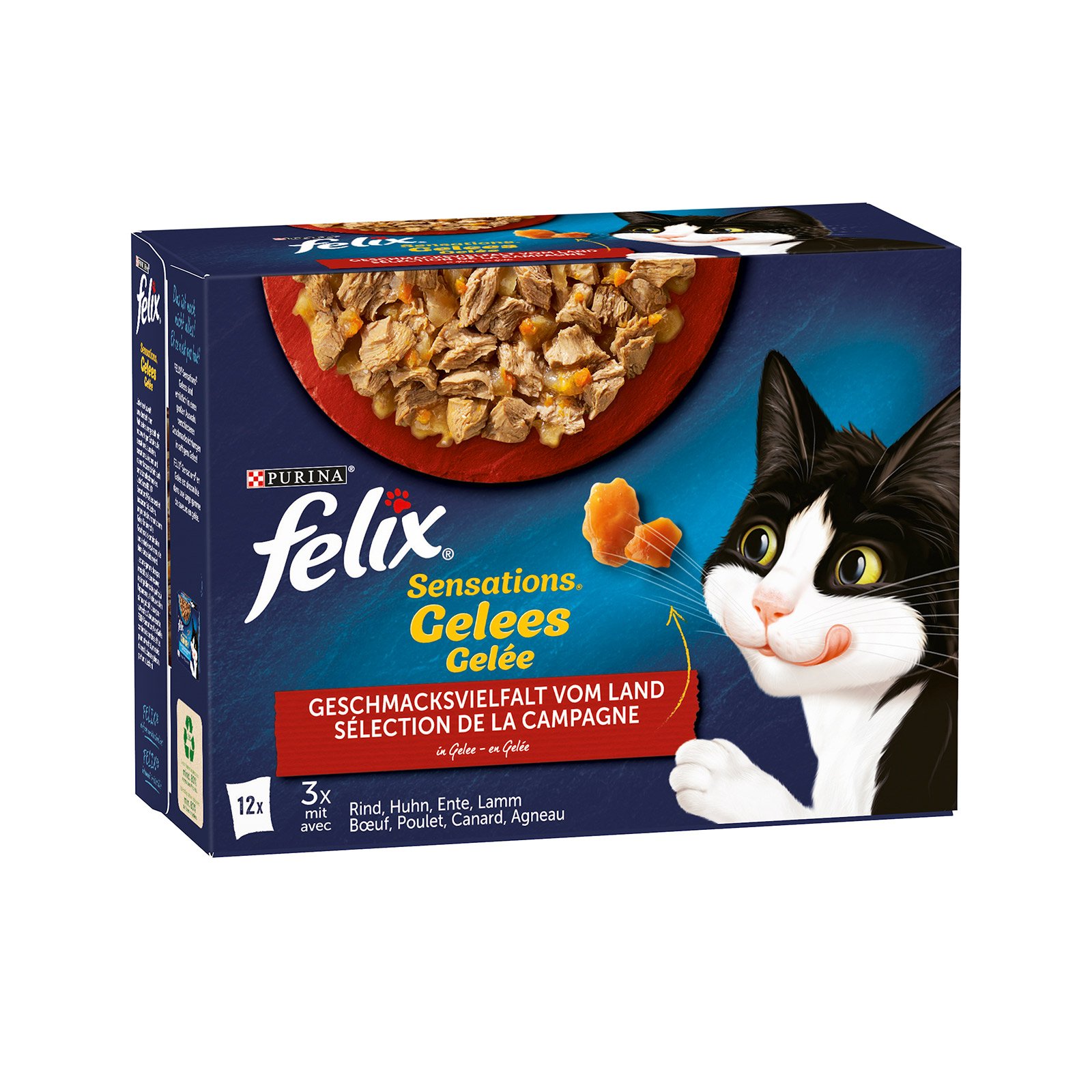 Felix Sensations Gelees Fleisch 12er