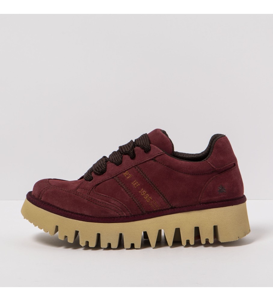 Sapatos Art 1800 Lux em camurça cor bordô