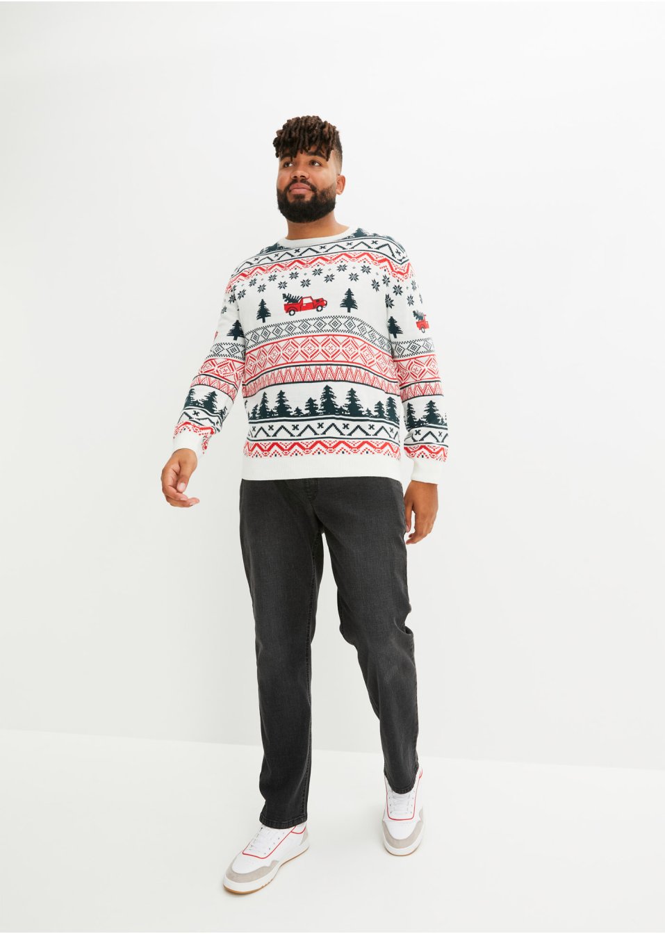 Pull avec motif de Noël