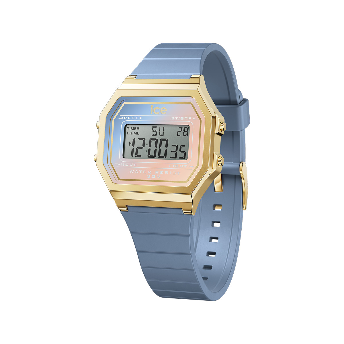 Montre ICE WATCH ice digit retro femme bracelet silicone bleI
