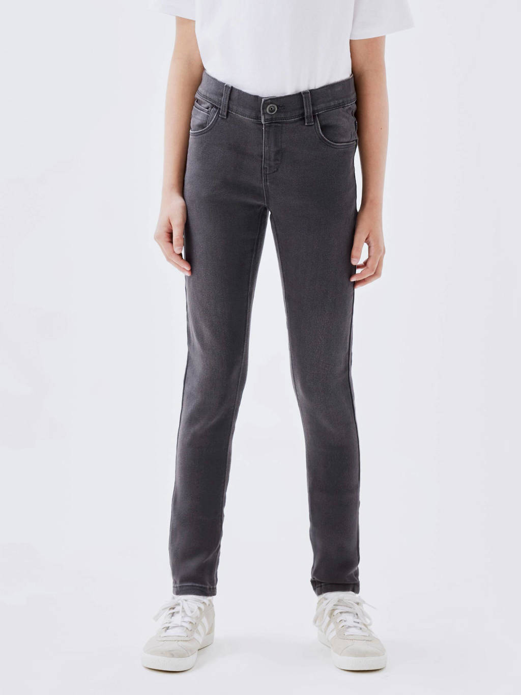 NAME IT skinny jeans NKFPOLLY dark grey denim