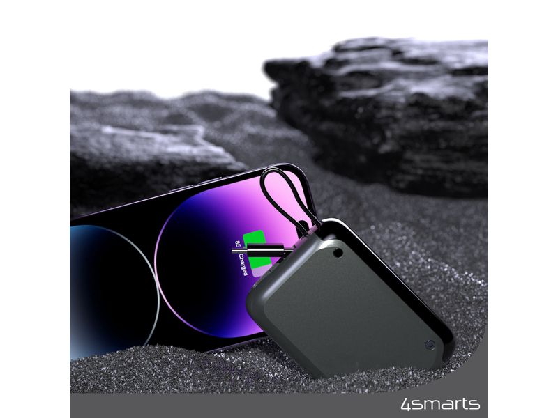 4smarts Powerbank Pocket 10000 mAh, Spacegrau Powerbank mit Lithium-Ion (Li-Ion) Akku