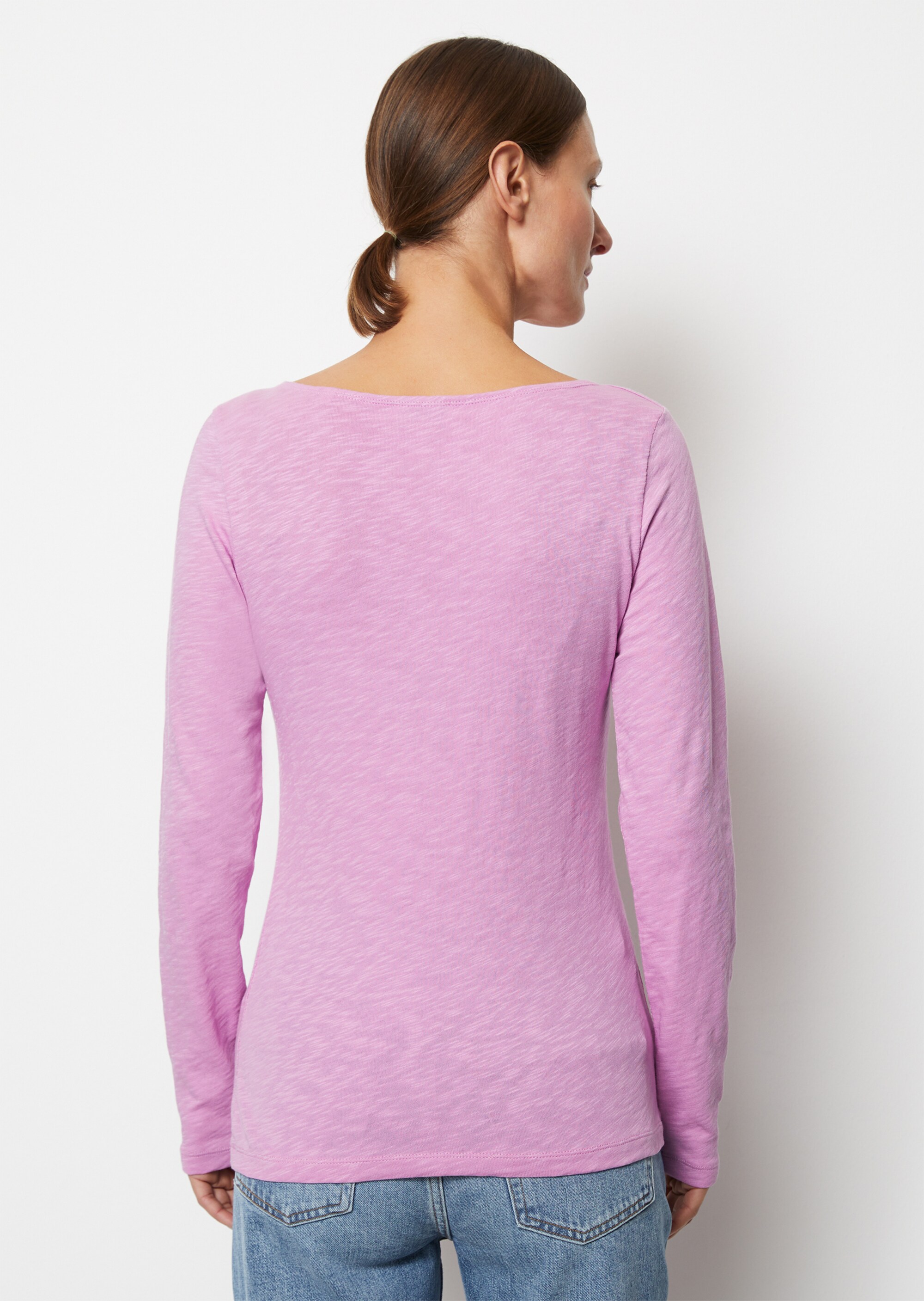 Longsleeve regularaus Slub Jersey