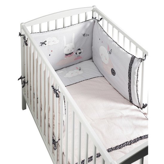 Miss Fleur de Lune édredon 60x120cm   Rose        de               Sauthon Baby's Sweet Home