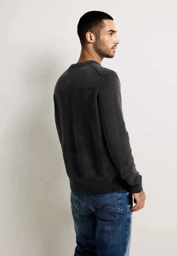 Softer Baumwollpullover - Black