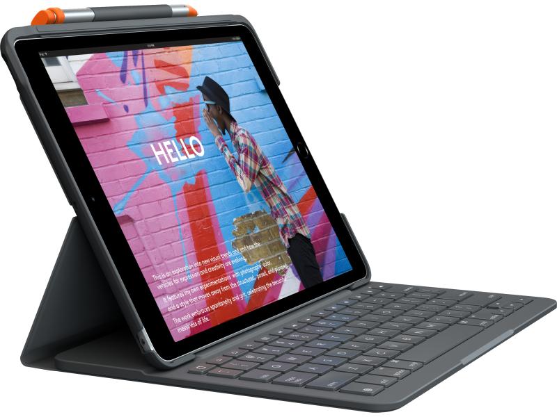 Logitech Tablet Tastatur Cover Slim Folio iPad 10.2